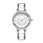 Women's Fashion Simple Ceramic Strap Butterfly Buckle Quartz Watch - Image 5