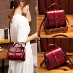 Women's Cowhide Vintage Crossbody Handbag - Image 9