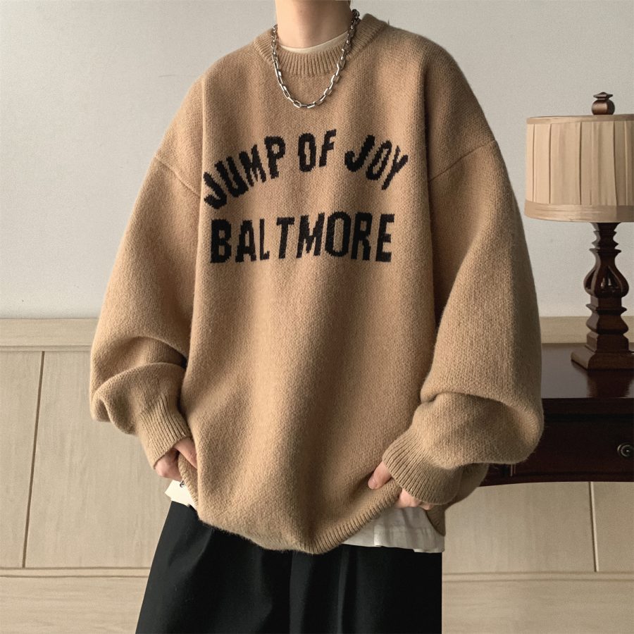 Sweater Men's Thick Trendy Brand Sweater - Image 4