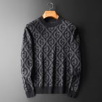 Men's Cardigan Thick Half Turtleneck Sweater Crewneck Slim - Image 2