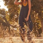 Summer Women's Loose Sleeveless Jumpsuits Spaghetti Strap Long Pant Romper Jumpsuit With Pockets Zipper - Image 2