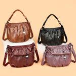 Retro Pleated Design Bucket Bag Fashion All-match Shoulder Messenger Bags For Women Handbag - Image 6