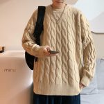 Loose Base Twist Round Neck Sweater Hand-woven Sweater - Image 4