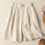 Fashion Personality Cotton Linen Thin Shorts Women - Image 2