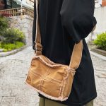 Japanese Ins Lazy Wind Bag Female Retro Raw Edge Student Single Shoulder Crossbody - Image 5