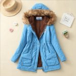 Hooded Winter Jacket Women Fashion Warm Coats Ladies Tops - Image 3