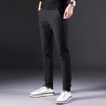 Slim straight trousers men - Image 3