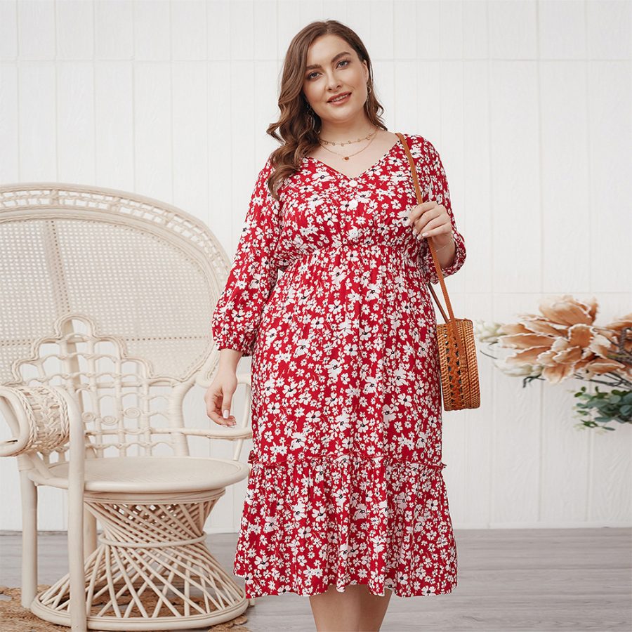 Loose sexy temperament midi dress - Image 5