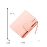 Short Multiple Card Slots Women's Wallet With Zipper - Image 10
