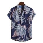 Men Short sleeved beach shirts men New printed T shirt - Image 10