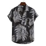 Men Short sleeved beach shirts men New printed T shirt - Image 2