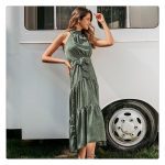 Printed midi dress