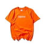 Block printed short - sleeved T shirts for men and women casual cotton tee undershirts