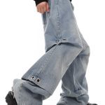 Washed Denim High Waisted Silhouette - Image 2