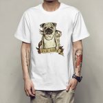Personality spoof pug men T-shirt - Image 3