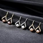 New pearl earrings with water drops - Image 3