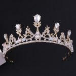 Korean Style Bridal Crown Earring Set - Image 3