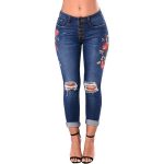 Ripped Jeans For Women 2021 Women Jeans Pencil Pants Denim Jeans - Image 9