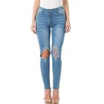Ripped Jeans For Women 2021 Women Jeans Pencil Pants Denim Jeans - Image 3