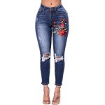 Ripped Jeans For Women 2021 Women Jeans Pencil Pants Denim Jeans - Image 5