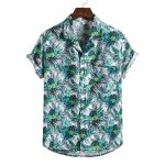 Men Short sleeved beach shirts men New printed T shirt - Image 3