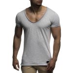 V Neck Short Sleeve Men t Shirt Slim Fit T-shirt Men Thin Top Tee Casual Summer Tshirt