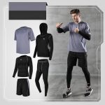Running quick-drying basketball sports suit five-piece training suit - Image 7