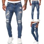 Hole-Worn White Cowboy Doing Old Pants Men With Small Feet