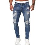 Hole-Worn White Cowboy Doing Old Pants Men With Small Feet - Image 2