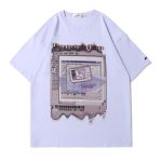 Creative Printed Short-sleeved T-shirt Men