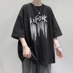 Summer Men's Letter Printing T-shirt Men - Image 5