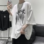 Summer Men's Letter Printing T-shirt Men - Image 3
