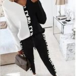 Women In Slacks And Long Sleeves Hoodie Suits