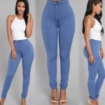 Fashion elastic jeans women leggings ladies - Image 5