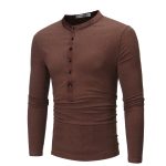 Young Men Fake Two Long Casual T-Shirts - Image 9