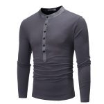 Young Men Fake Two Long Casual T-Shirts - Image 8