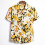 Summer Fashion Casual Men Baggy Beach Hawaiian Print Short Sleeve Button Retro Shirts Tops Blouse Men Shirt Summer New - Image 5