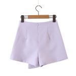 Office lady women set double-breasted button short women blazer high waist irregular shorts pants long sleeve suit women - Image 5