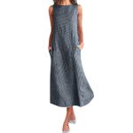 Casual striped sleeveless maxi dress - Image 7