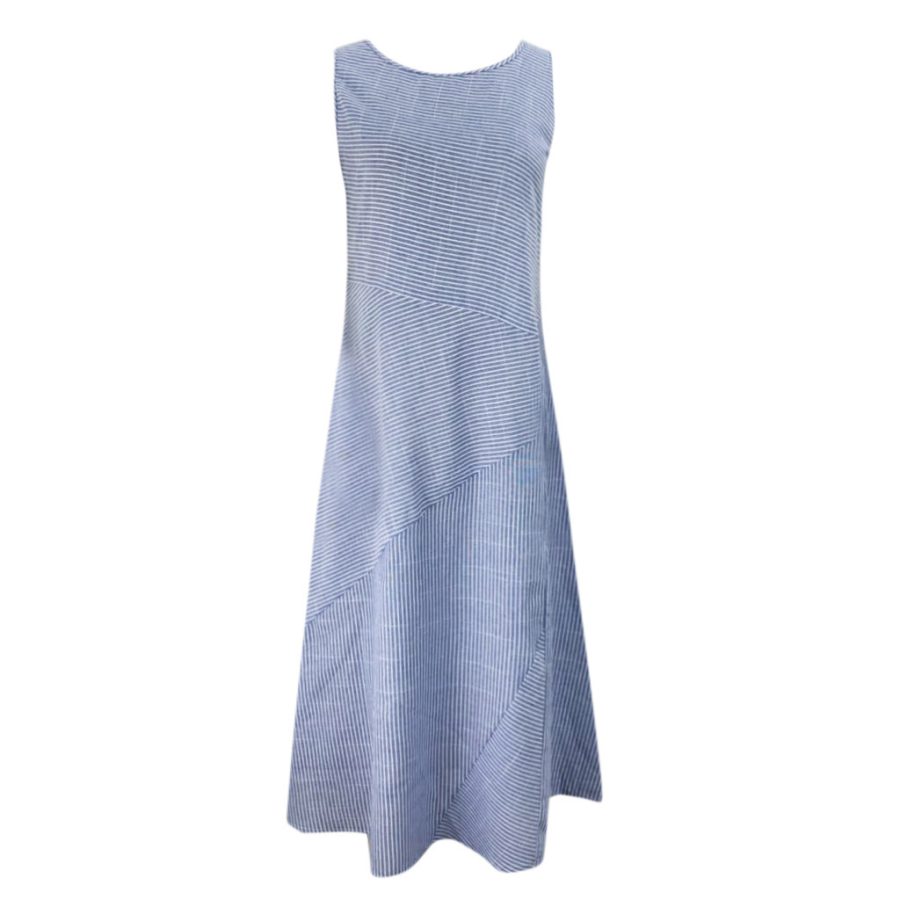 Casual striped sleeveless maxi dress - Image 5