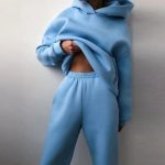 Women's Casual Hooded Sweater Two-piece Suit Clothes Hoodie Tracksuit - Image 4