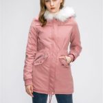 Cotton Coats Women Casual Fur Long Hooded Jacket Fashion Simple High Street