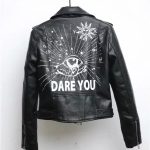 New Women Autumn Winter Faux Soft Leather Jackets Coats Lady Black - Image 2