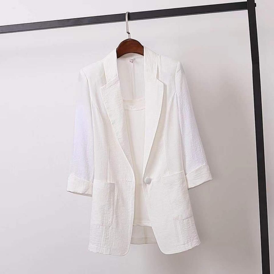 Short Blazer Coat Women'S Leisure  Korean Slim Thin Sunscreen Clothes Women - Image 2