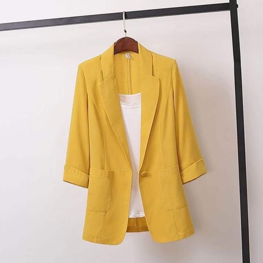 Short Blazer Coat Women'S Leisure  Korean Slim Thin Sunscreen Clothes Women - Image 3