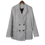 Spring Blazer Women Double Breasted Oversized - Image 2