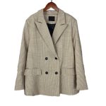 Spring Blazer Women Double Breasted Oversized - Image 3