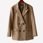 Spring Blazer Women Double Breasted Oversized - Image 5