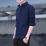 Men's Shirts Slim Fit Casual Long Sleeve Shirts Business Men - Image 4