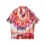 Retro Hawaiian Shirts Men And Women Couples Street Short-sleeved Shirts - Image 4